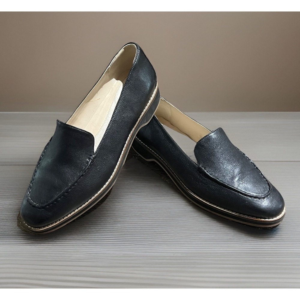 Cole Haan Black Leather Loafers